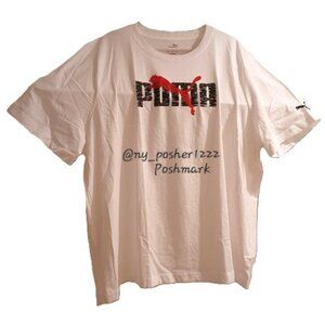 ๐ฃ๐จ๐ ๐ Men's Faux Embroidered Tee White (Size 4XL)